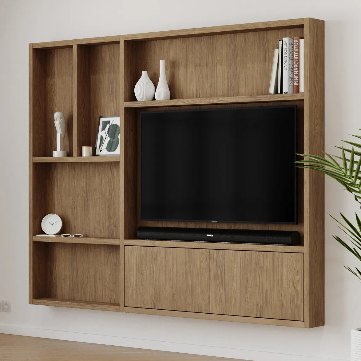 Cinewall Flatbox Duo Casella Brown Oak