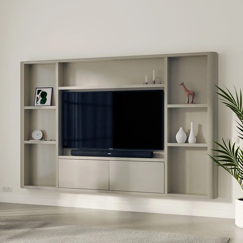 Cinewall Flatbox Tripoli Rounded Unicolor Pebble Grey