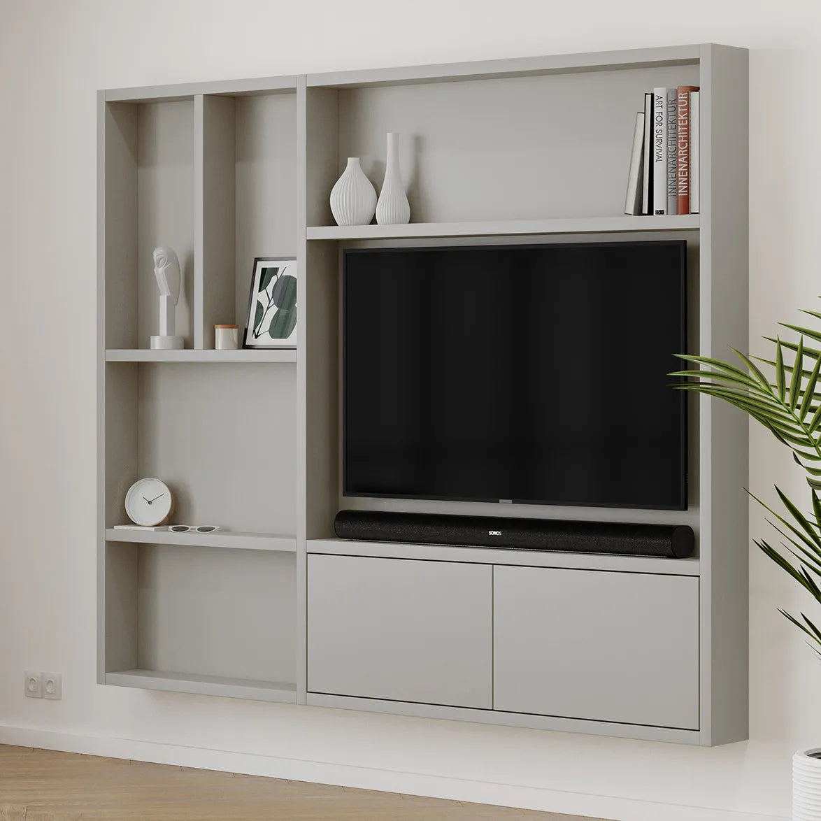 Cinewall Flatbox Duo Unicolor Pebble Grey